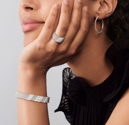 [Liorra]Five-row diamond bracelet