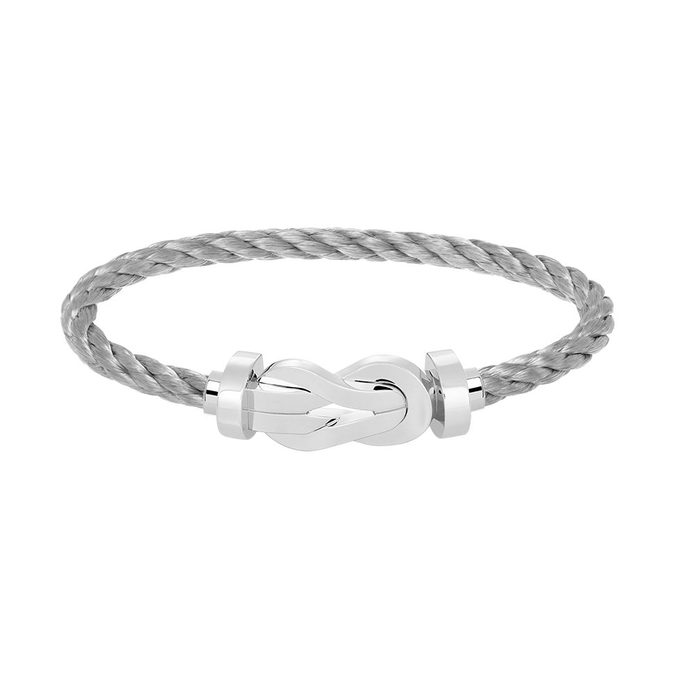 [Liorra]CHANCE LARGE 8 FIGURE BUCKLE NO DIAMOND BRACELET SILVER