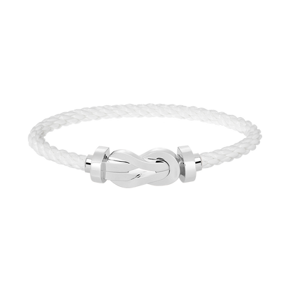 [Liorra]CHANCE LARGE 8 FIGURE BUCKLE NO DIAMOND BRACELET SILVER