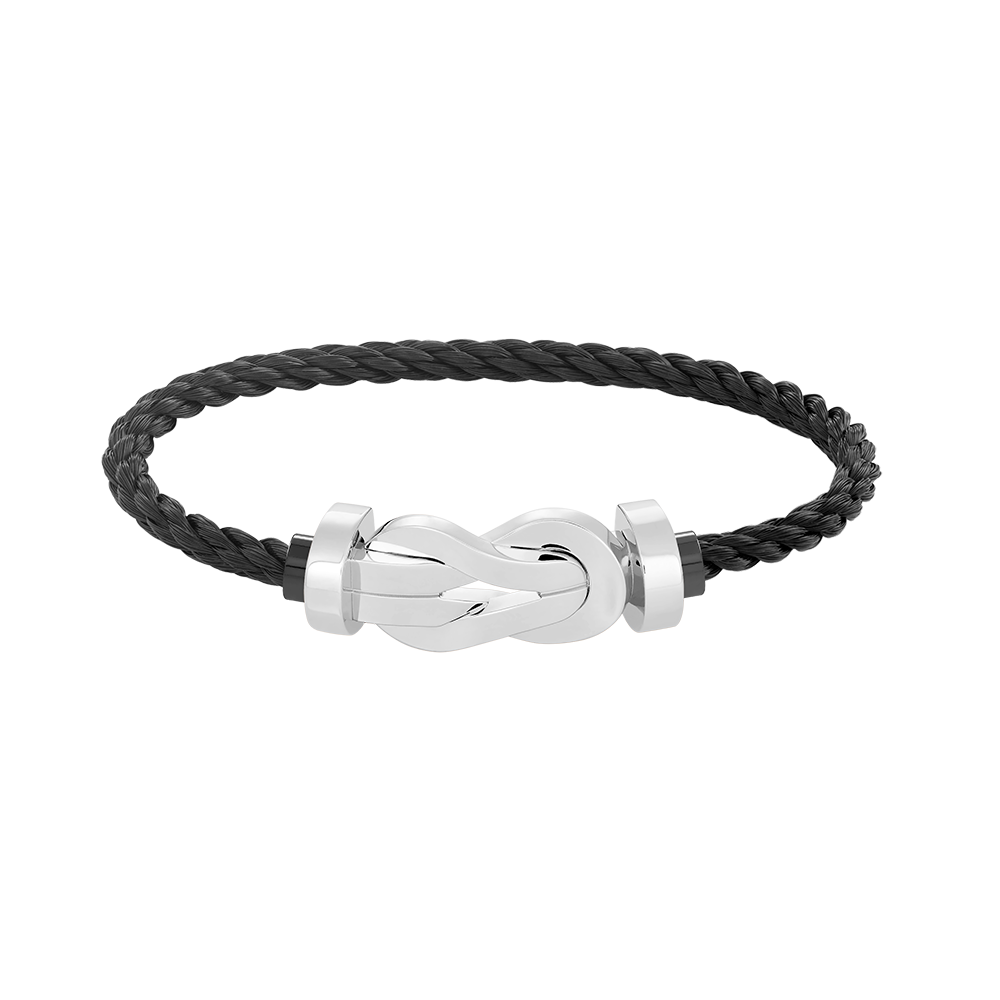 [Liorra]CHANCE LARGE 8 FIGURE BUCKLE NO DIAMOND BRACELET SILVER