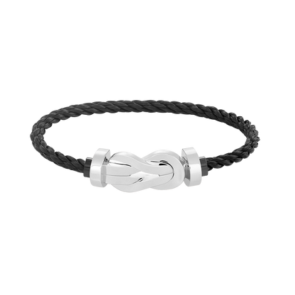 [Liorra]CHANCE LARGE 8 FIGURE BUCKLE NO DIAMOND BRACELET SILVER