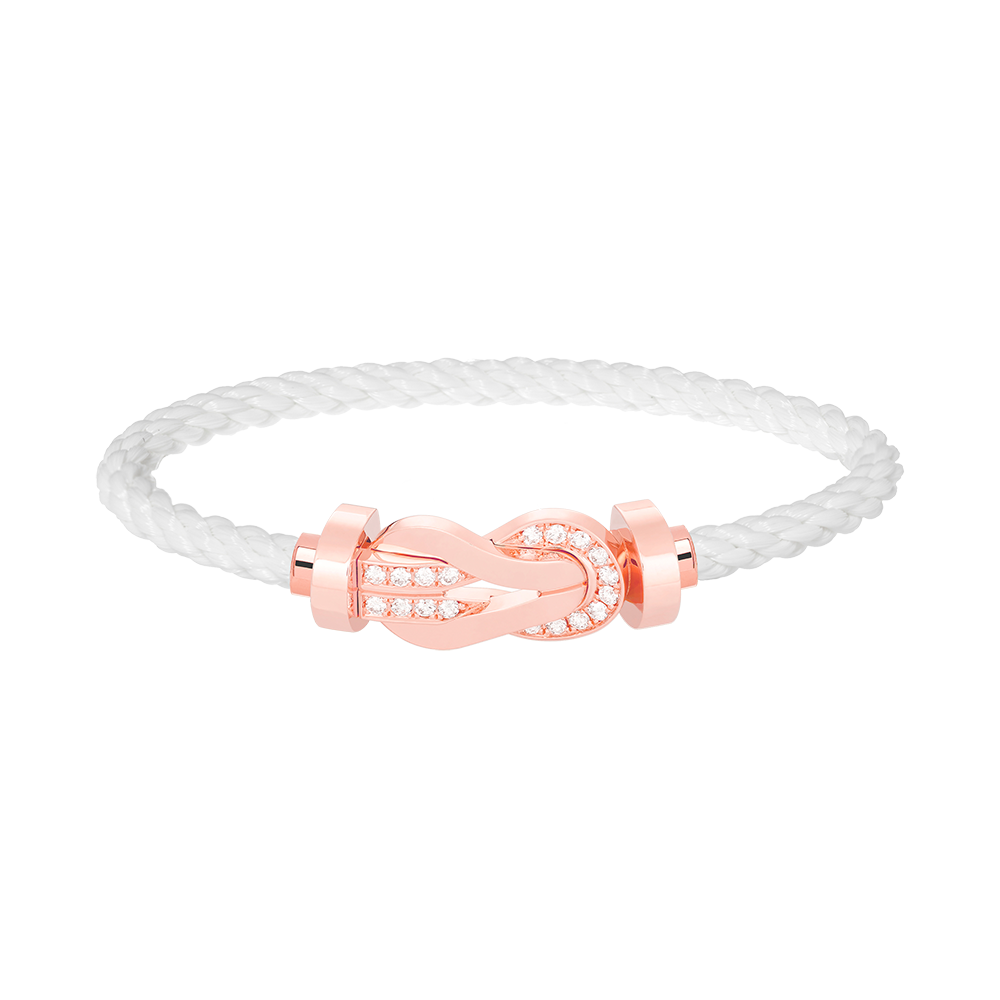 [Liorra]CHANCE LARGE 8 FIGURE BUCKLE HALF DIAMOND BRACELET Liorra GOLD