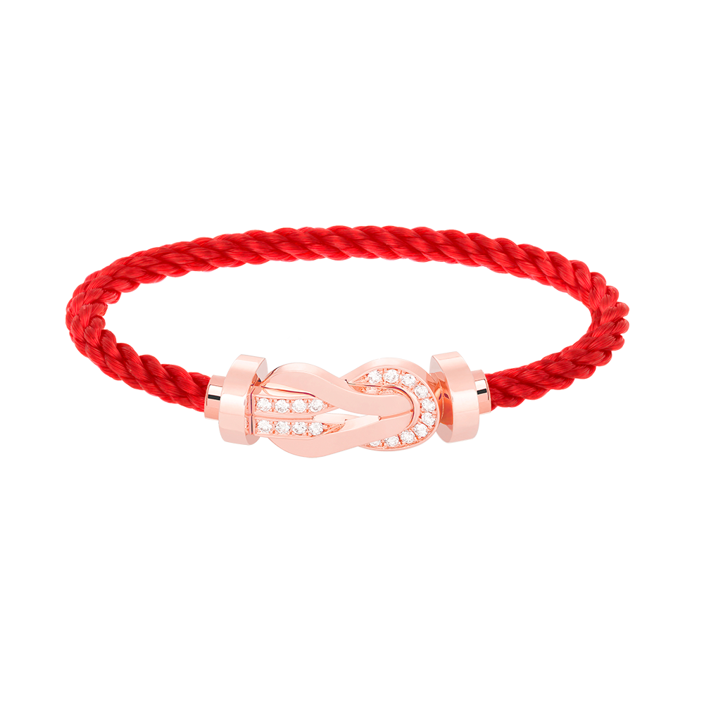 [Liorra]CHANCE LARGE 8 FIGURE BUCKLE HALF DIAMOND BRACELET Liorra GOLD