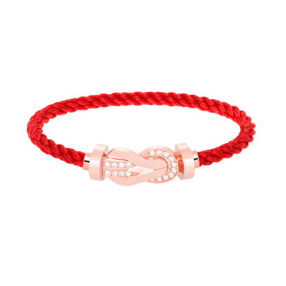 [Liorra]CHANCE LARGE 8 FIGURE BUCKLE HALF DIAMOND BRACELET Liorra GOLD