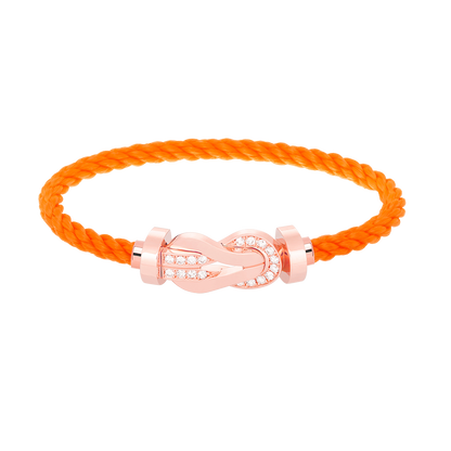 [Liorra]CHANCE LARGE 8 FIGURE BUCKLE HALF DIAMOND BRACELET Liorra GOLD