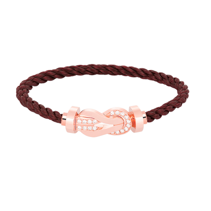 [Liorra]CHANCE LARGE 8 FIGURE BUCKLE HALF DIAMOND BRACELET Liorra GOLD