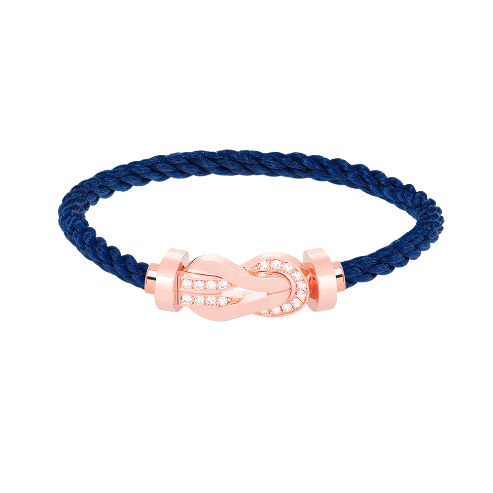 [Liorra]CHANCE LARGE 8 FIGURE BUCKLE HALF DIAMOND BRACELET Liorra GOLD