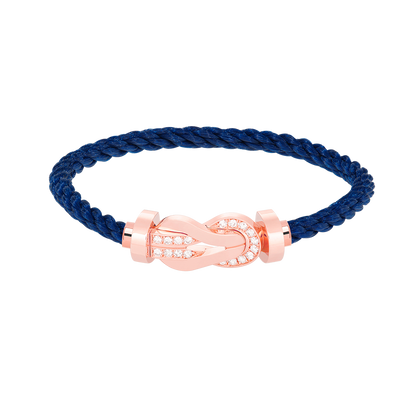 [Liorra]CHANCE LARGE 8 FIGURE BUCKLE HALF DIAMOND BRACELET Liorra GOLD