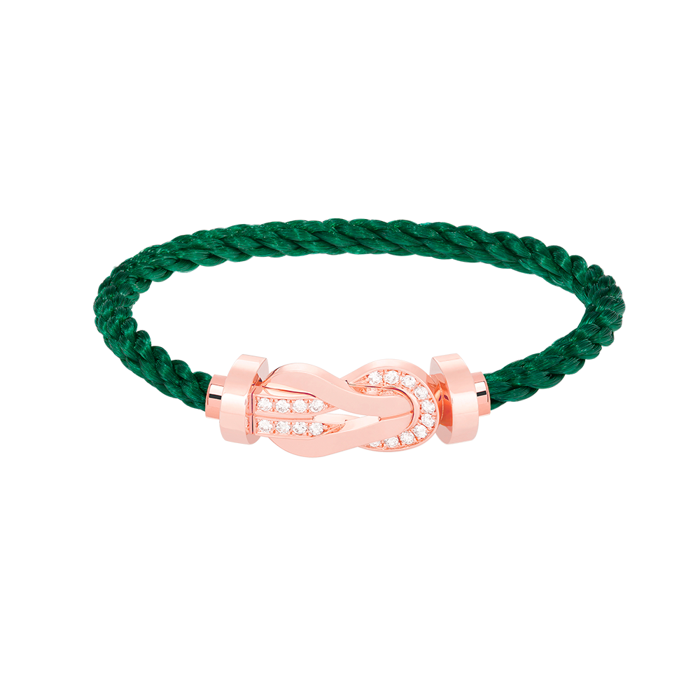 [Liorra]CHANCE LARGE 8 FIGURE BUCKLE HALF DIAMOND BRACELET Liorra GOLD