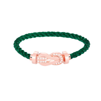 [Liorra]CHANCE LARGE 8 FIGURE BUCKLE HALF DIAMOND BRACELET Liorra GOLD