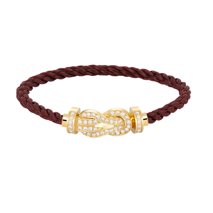 [Liorra]CHANCE LARGE 8 FIGURE BUCKLE FULLDIAMOND BRACELET GOLD