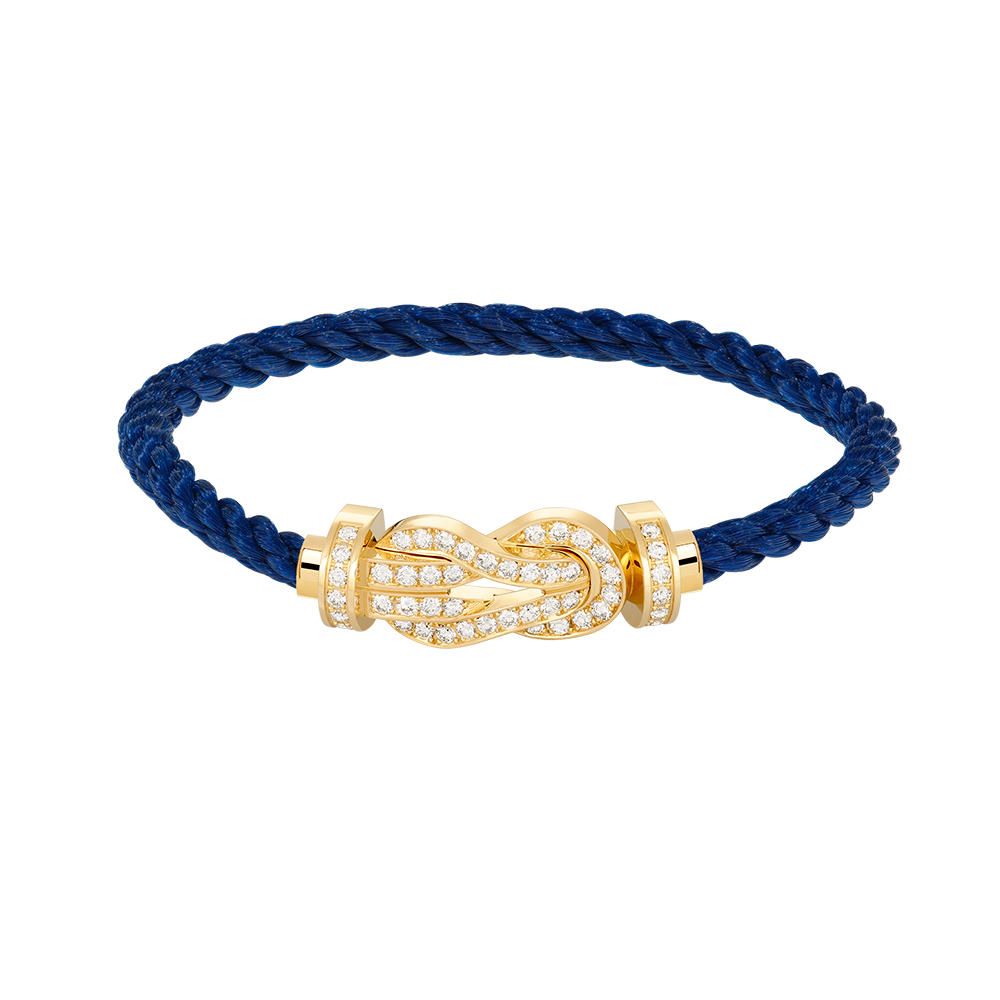 [Liorra]CHANCE LARGE 8 FIGURE BUCKLE FULLDIAMOND BRACELET GOLD