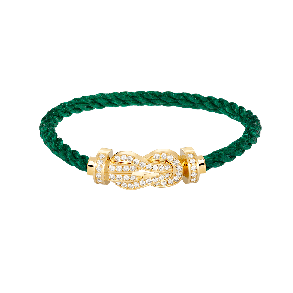 [Liorra]CHANCE LARGE 8 FIGURE BUCKLE FULLDIAMOND BRACELET GOLD