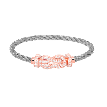 [Liorra]CHANCE LARGE 8 FIGURE BUCKLE FULL DIAMOND BRACELET Liorra GOLD