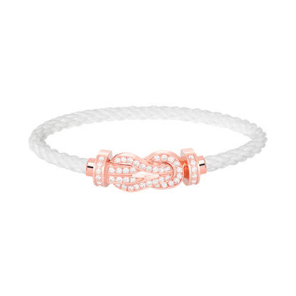 [Liorra]CHANCE LARGE 8 FIGURE BUCKLE FULL DIAMOND BRACELET Liorra GOLD