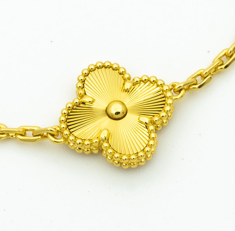 [Liorra] CLOVER 5 MOTIF LASER BRACELET COLLECTION