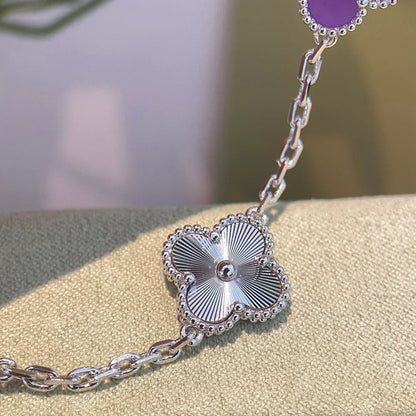 [Liorra] CLOVER 5 MOTIF VIOLET BRACELET COLLECTION