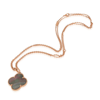 [Liorra]CLOVER 25MM GOLD DARK MOP BIG CLOVER NECKLACE