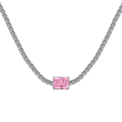 [Tonmkive Jewelry]2.0 carat Ornate Emerald Cut Necklace