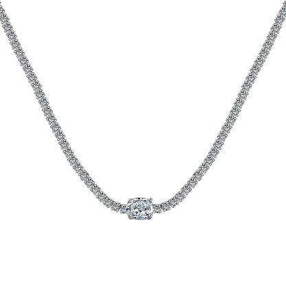 [Tonmkive Jewelry]1.0 Carat Shining Oval Cut Necklace