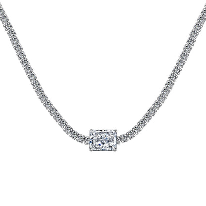 [Tonmkive Jewelry]2.0 carat Ornate Emerald Cut Necklace