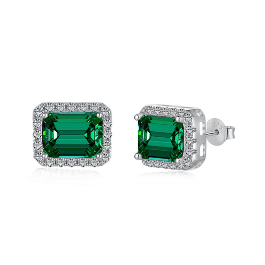 [Tonmkive Jewelry]Luxurious Dainty Emerald Cut Banquet Earrings