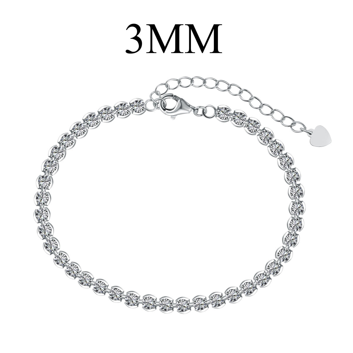 [Tonmkive Jewelry]Ornate  Sparkling Round Cut Daily Bracelet