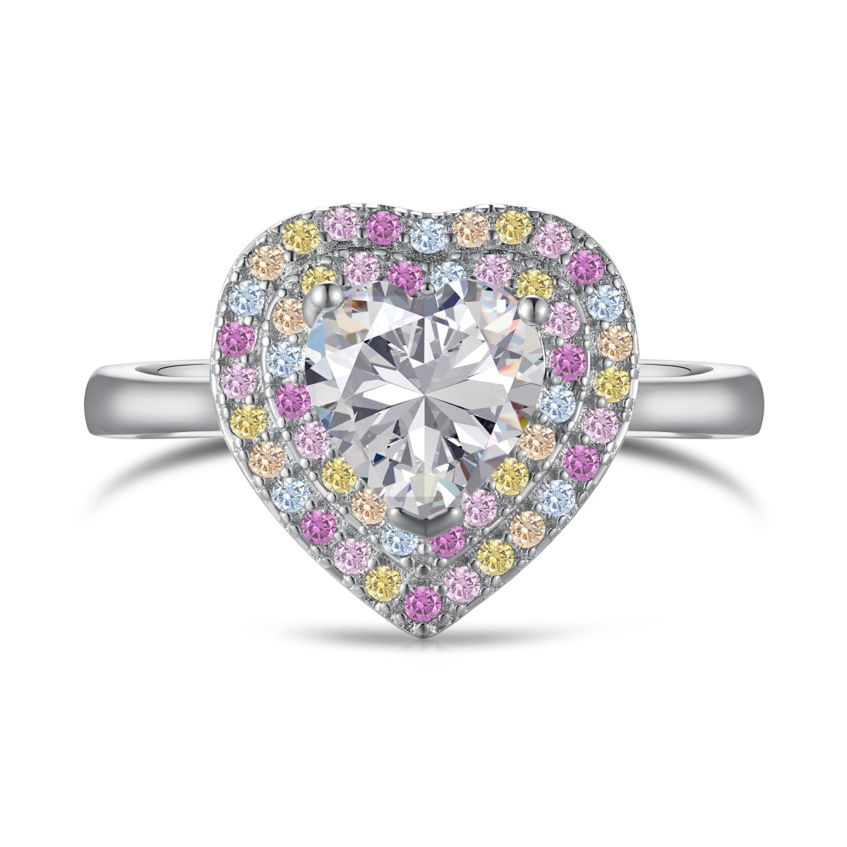 [Tonmkive Jewelry]Delicate Ebullient Heart Shape Wedding Ring