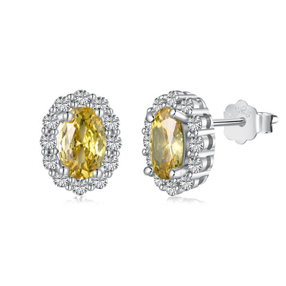[Tonmkive Jewelry]Delicate Unique Oval Cut Daily Earrings