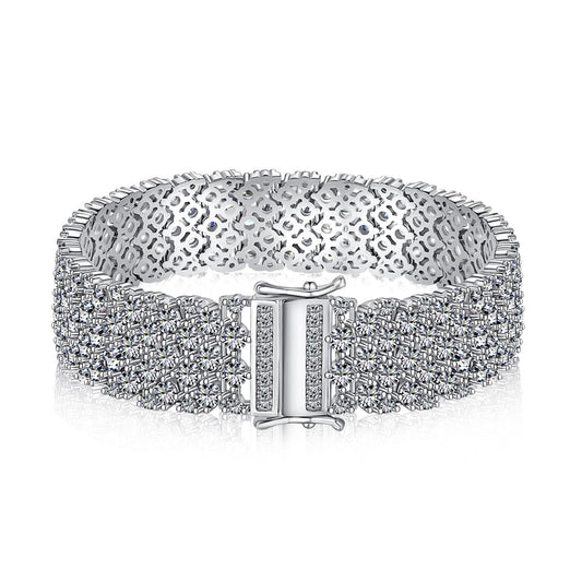 [Tonmkive Jewelry]Ornate Elegant Round Cut Party Bracelet