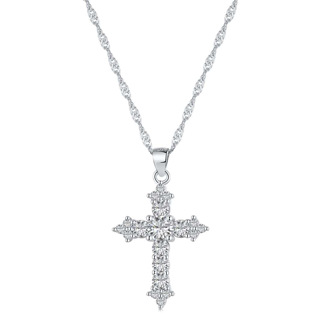 [Tonmkive Jewelry]Delicate Cross Shape Necklace