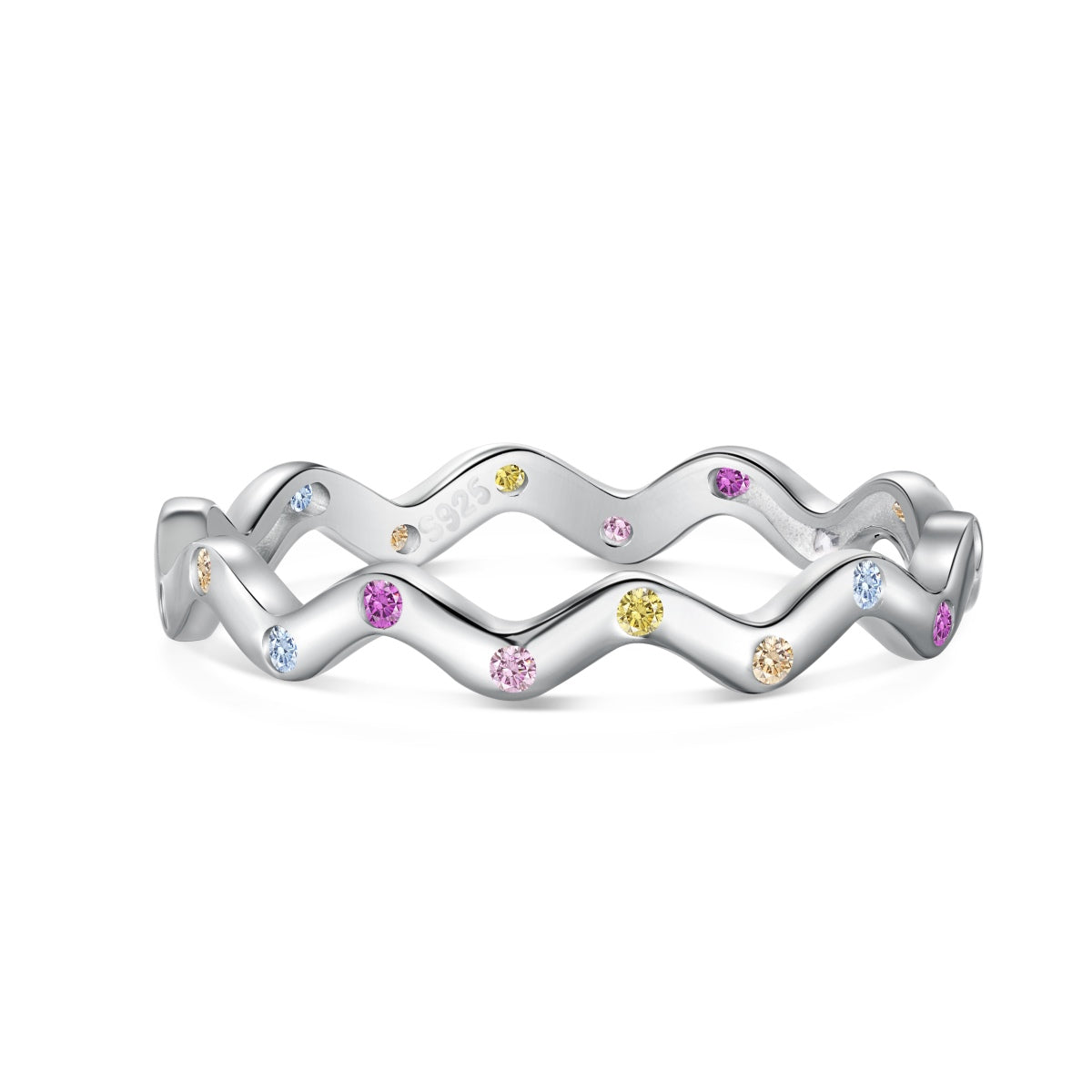 [Tonmkive Jewelry]Ornate Vibrant Round Cut Daily Ring