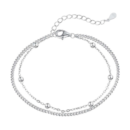 [Tonmkive Jewelry]Delicate Bead Double Layer Bracelet