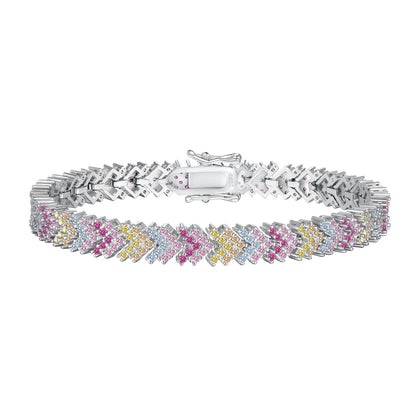 [Tonmkive Jewelry]Ornate Sparkling Round Cut Party Bracelet