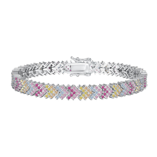 [Tonmkive Jewelry]Ornate Sparkling Round Cut Party Bracelet