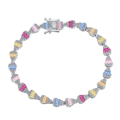 [Tonmkive Jewelry]Radiant Water Drop Shape Daily Bracelet