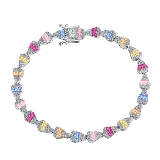 [Tonmkive Jewelry]Radiant Water Drop Shape Daily Bracelet