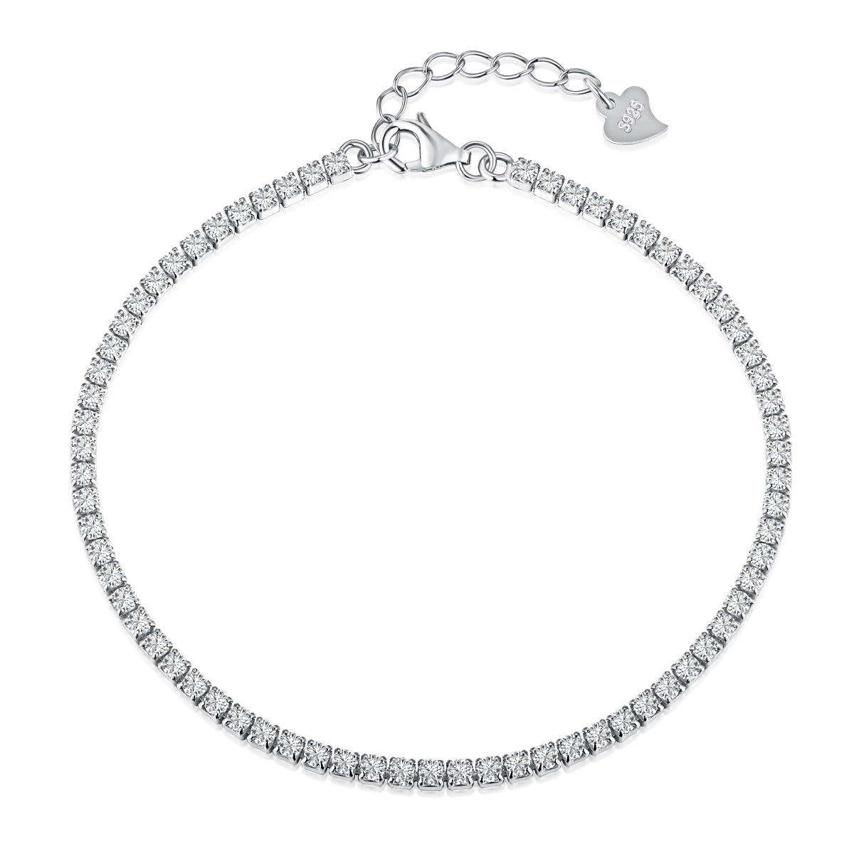 [Tonmkive Jewelry]Radiant Shinning Princess Cut Tennis Bracelet