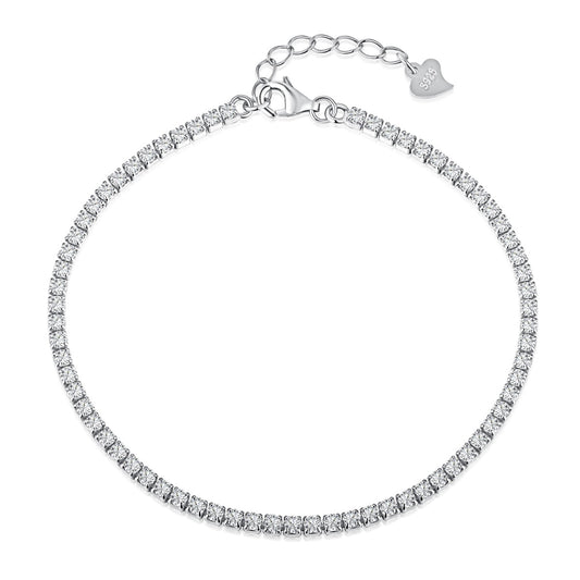 [Tonmkive Jewelry]Radiant Shinning Princess Cut Tennis Bracelet
