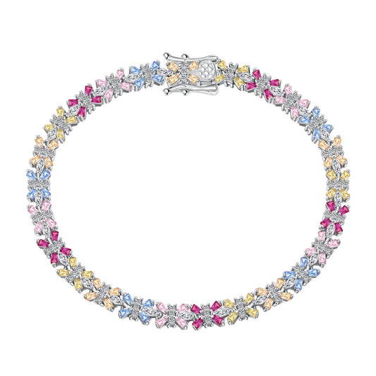 [Tonmkive Jewelry]Radiant Colorful Emerald Cut Party Bracelet
