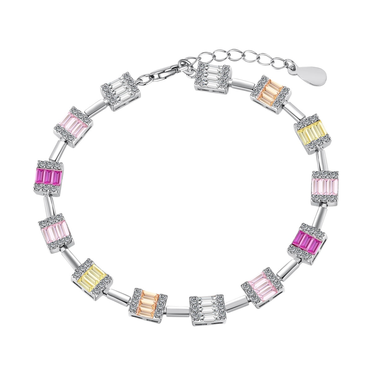[Tonmkive Jewelry]Dainty Charming Emerald Cut Daily Bracelet