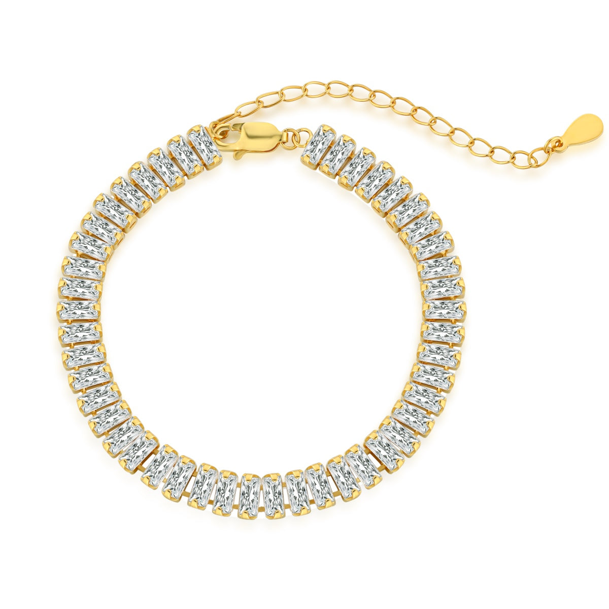 [Tonmkive Jewelry]Exquisite Emerald Cut Daily Bracelet