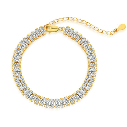 [Tonmkive Jewelry]Exquisite Emerald Cut Daily Bracelet