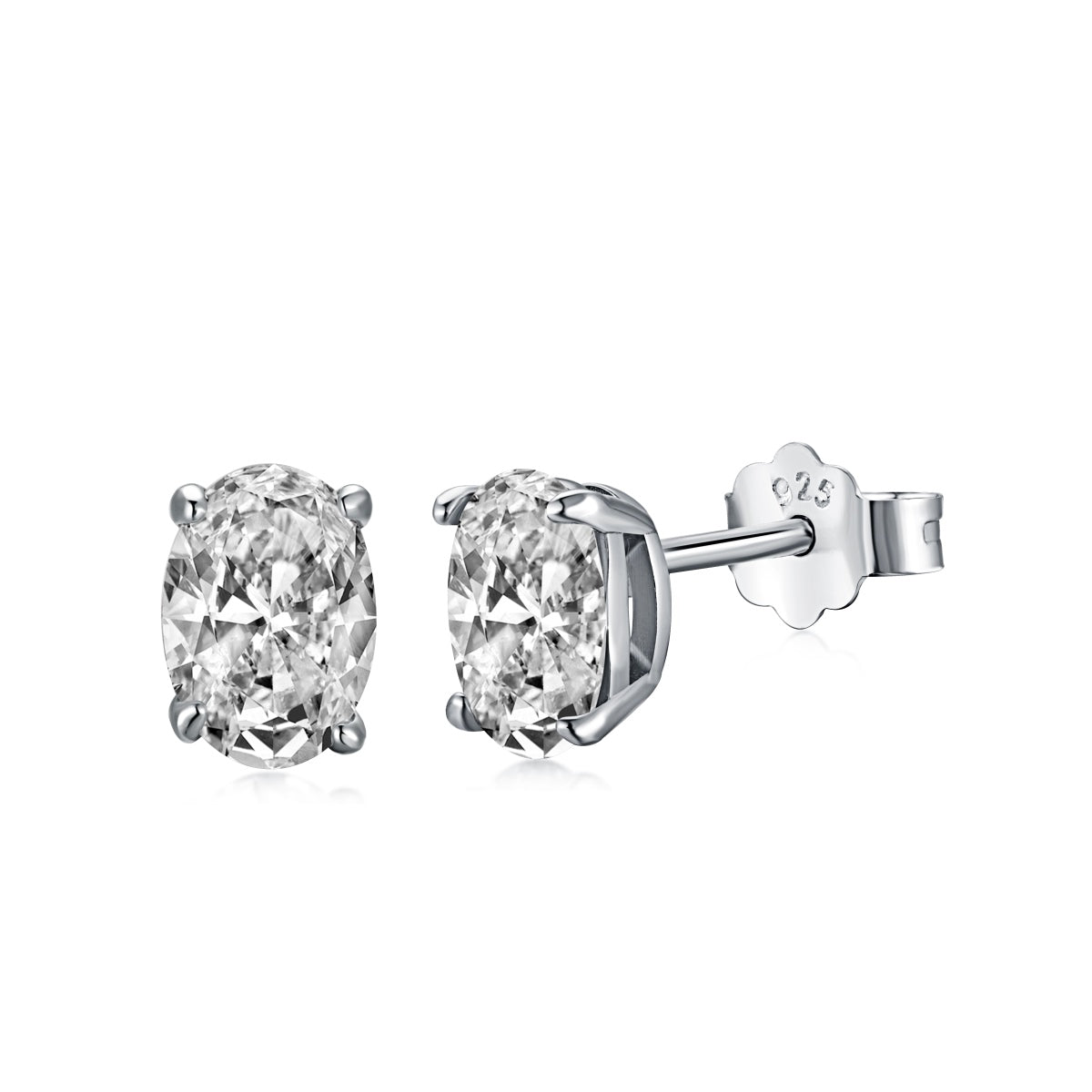 [Tonmkive Jewelry]Oval Classic Dignified Elegant Earrings