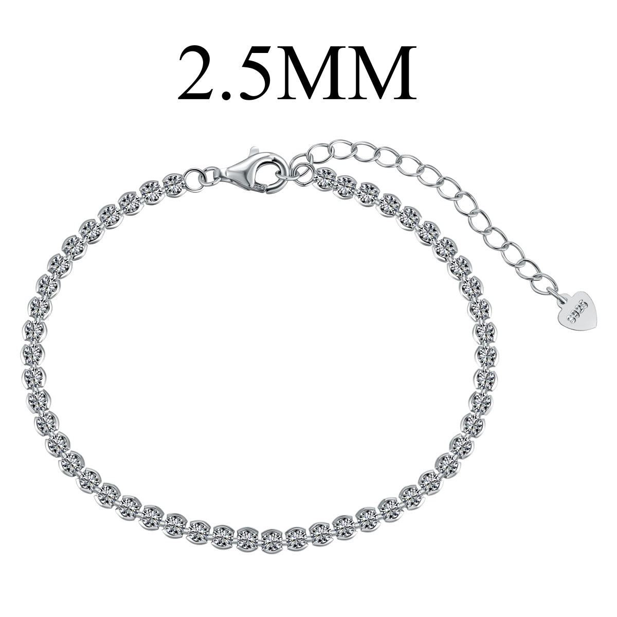 [Tonmkive Jewelry]Dazzling Sparkling Round Cut Daily Bracelet