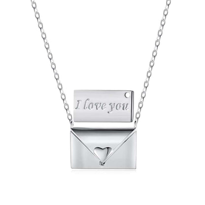 [Tonmkive Jewelry]Envelope Heart Shape Mother's Day Necklace