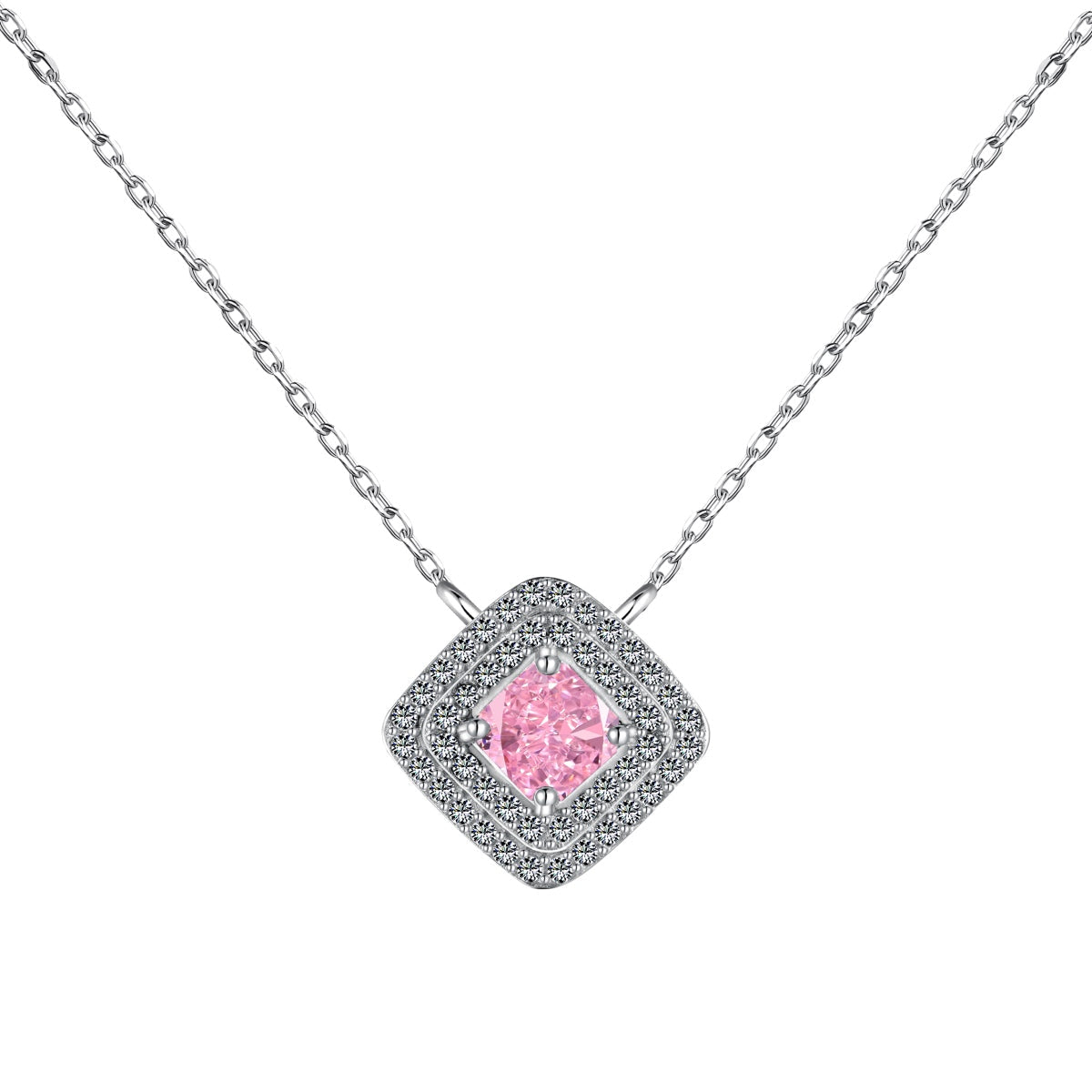 [Tonmkive Jewelry]Sparkling Asscher Cut Necklace