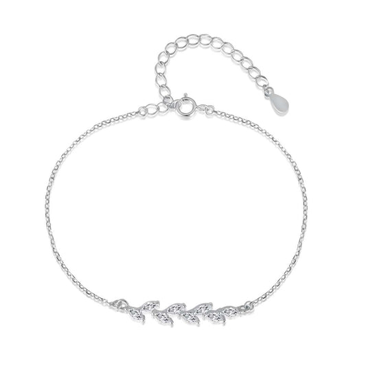 [Tonmkive Jewelry]Elegant Wheat Leaves Shape Bracelet