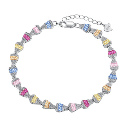 [Tonmkive Jewelry]Radiant Water Drop Shape Daily Bracelet