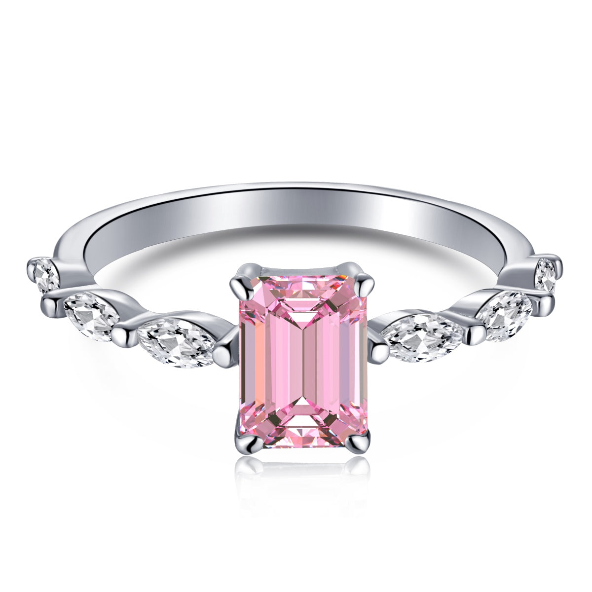 [Tonmkive Jewelry]1.0 Carat Dainty Resplendent Radiant Cut Daily Ring